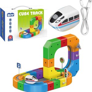 Magic Rail Cube Train Set Birthday Gifts (51 pcs)