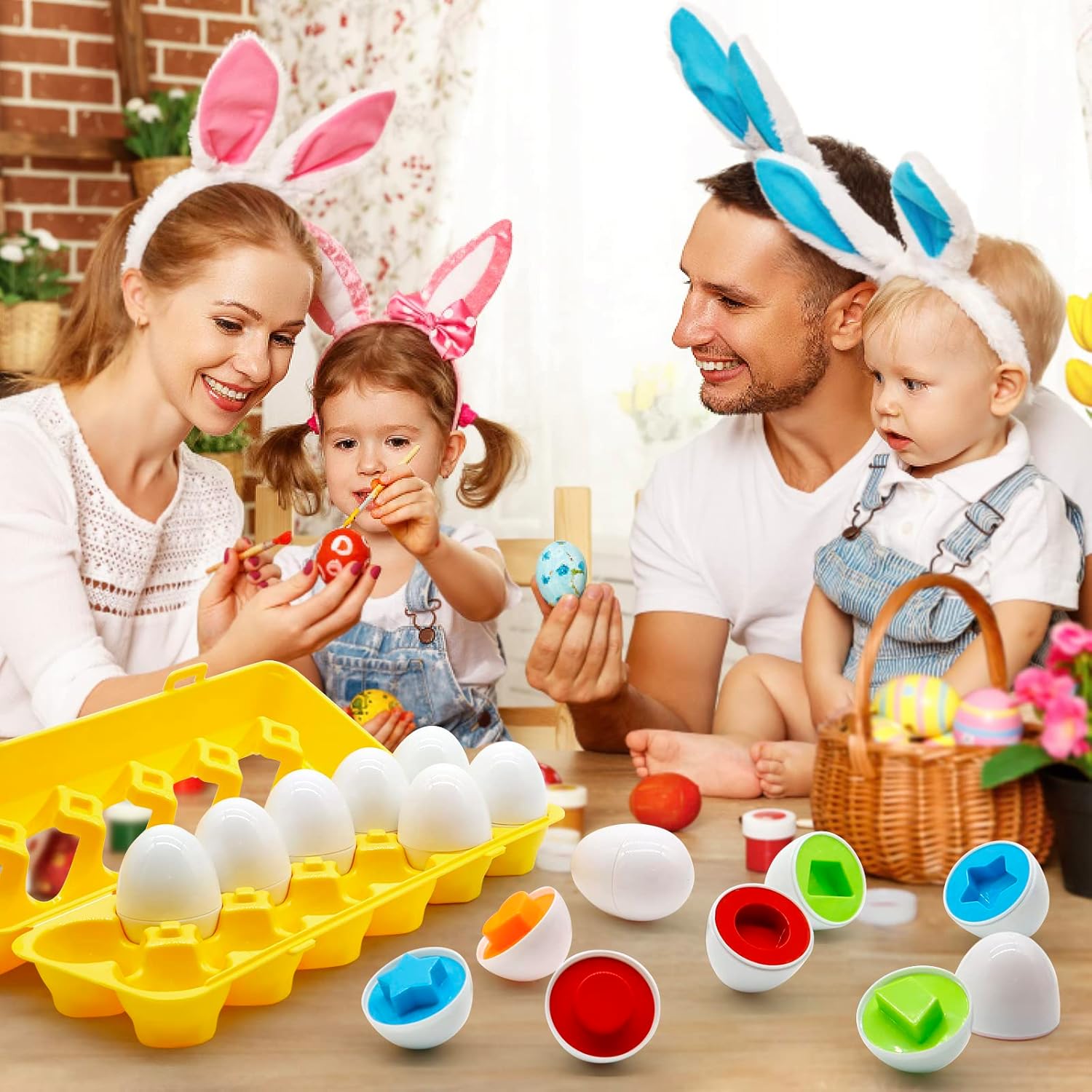 Matching Eggs Educational Learning Color & Shape