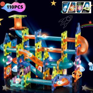 3D Light Magnetic Tiles Building Blocks for Kids, Educational STEM Toys