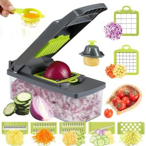 16 in 1 Multifunction Vegetable Cutter with Squre Basket