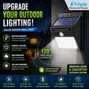 Surface Mounted Motion Sensor Solar Led Wall Light