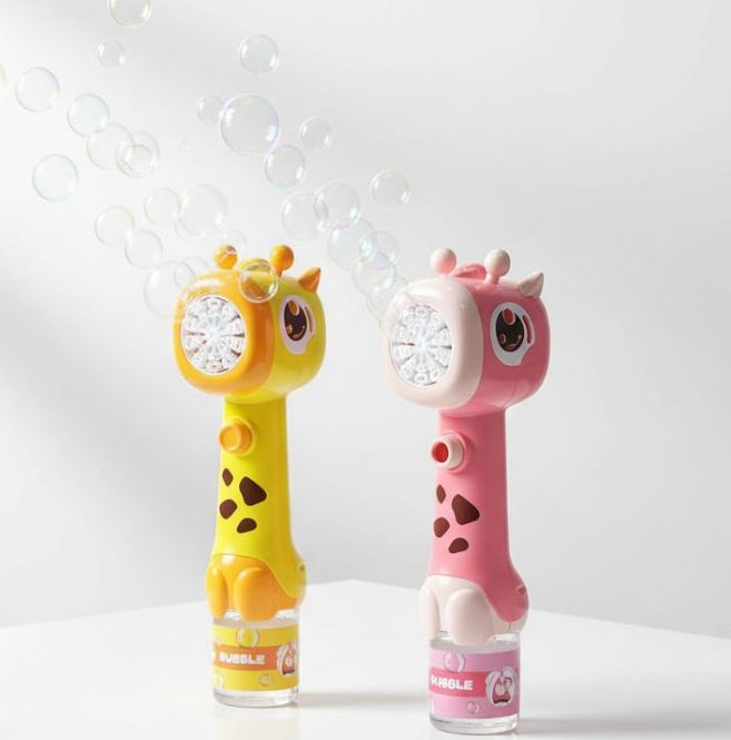 Giraffe Bubble Water Stick - Yellow