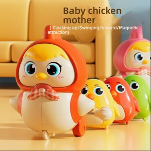 Chick Magnet Follows Mother Chicken Crawling Toy