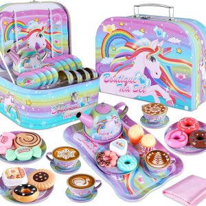 Unicorn Tea Party Set With Carrying Case