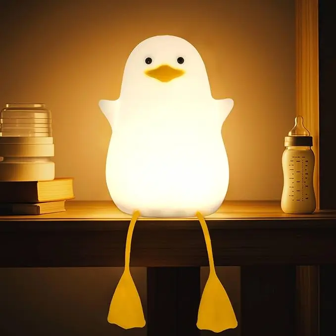 Seagull Duck Night Light Silicone Bedside Lamp