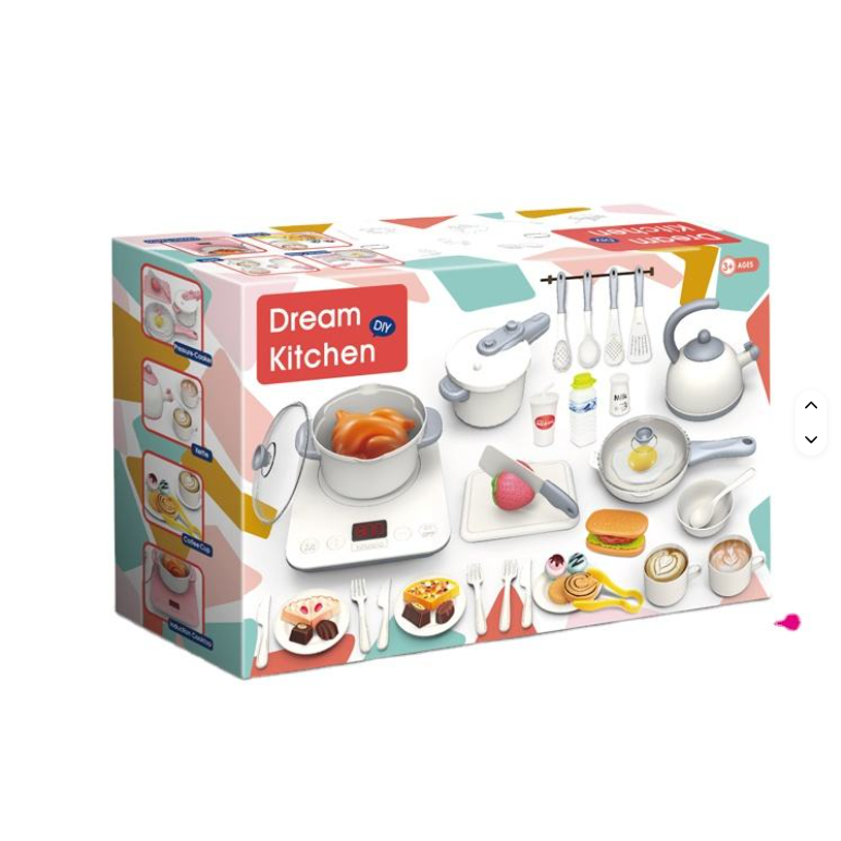 Dream Kitchen DIY Playset – Pretend Play Cooking Set with Induction Cooktop & Accessories 3