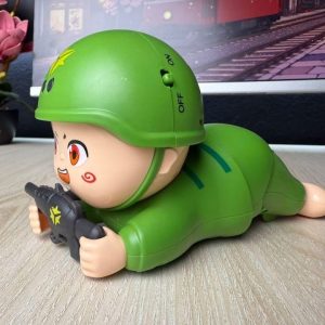 Toy Soldier Crawling