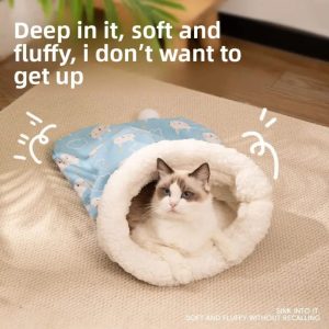 Winter Warm Closed Tunnel Nest Cat Sleeping Bag ১ পিস
