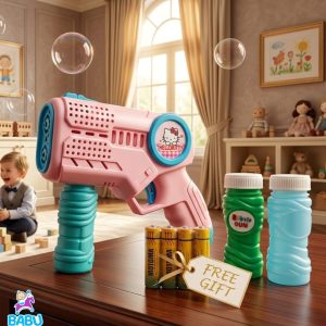 Hello kitty, Doremon, Spider-Man Bubble Gun