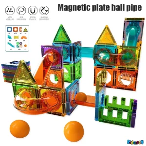 Kidology Magnetic Tiles Blocks –98 Pcs