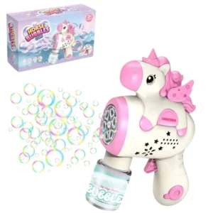 Unicorn Bubble Gun Machine for Kids