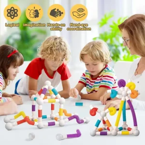 Magic Telescopic Building Sticks 78pcs - 70 Pcs