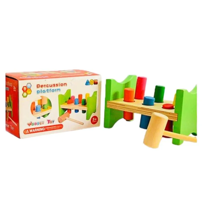 Educational Wooden Hammer Bench Toy