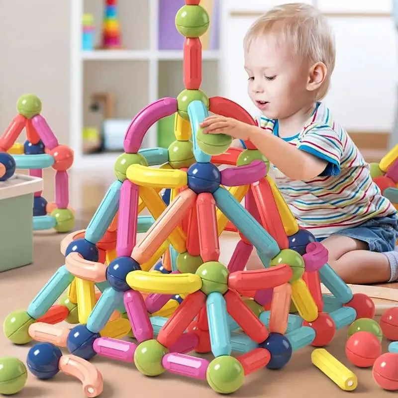 42 PC Colorful Construction Magnet Building Blocks
