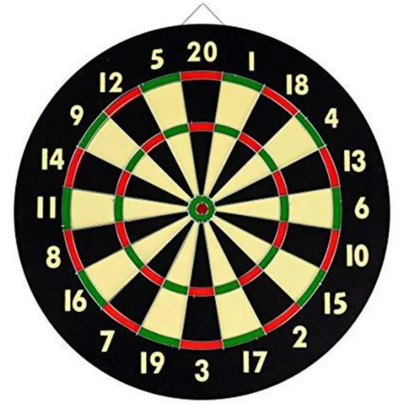 Double Faced Wooden dartboard - 15 inc