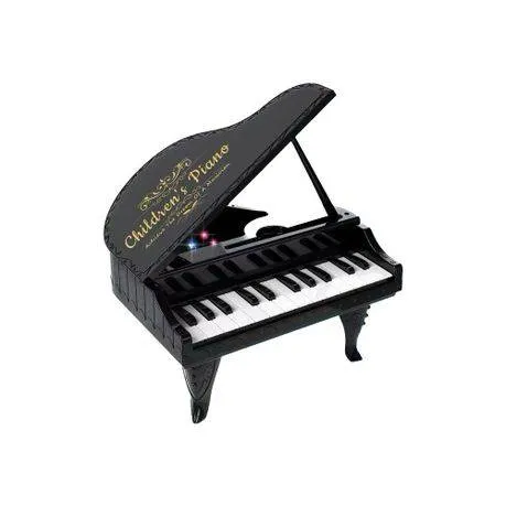 Hot Selling 24-Keys Multi-Functional Music Piano Toy Educational Plastic Keyboard Toy for Kids - Black