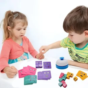 Wooden Cube Puzzle Game with Bell