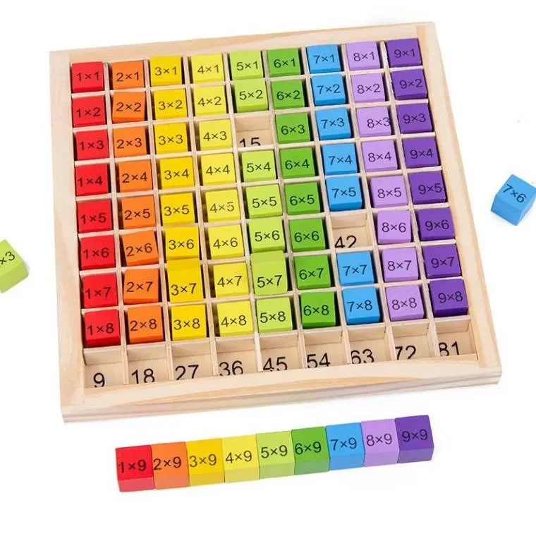 99 multiplication table children's early education puzzle