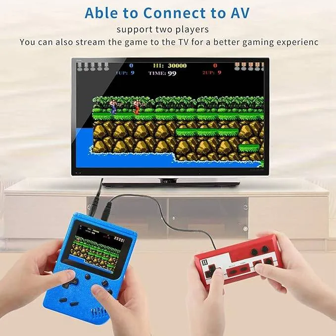 Sup Game Box 400 in 1 Portable Handheld Console, Two-Player Games, - With Controller