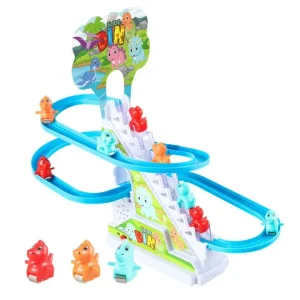 Electric Track Slide Toys Assembly Design Electric Dinosaur Stair Toy