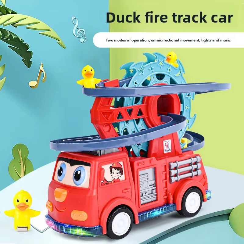 Little Yellow Duck Electric Universal Walking Light Music Car