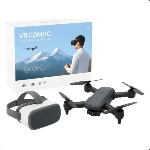 VR Combo Drone + VR Glasses | Smart FPV Drone with Virtual Reality Experience