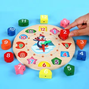 Wooden Digital Puzzle Clock