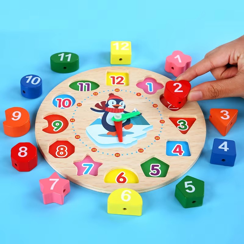 Wooden Digital Puzzle Clock