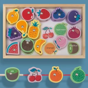 Kids Bead & Rope Game - Fruit