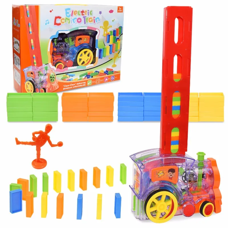 Kids Domino Train Car Set(60Pes)