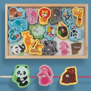 Kids Bead & Rope Game - Animal