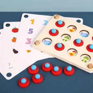 Wooden Puzzle Memory Game