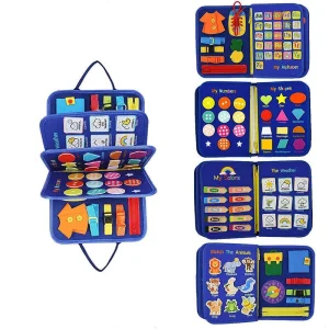 Kids Busy Book Montessori Toys with Sensory Activities - 5 Page