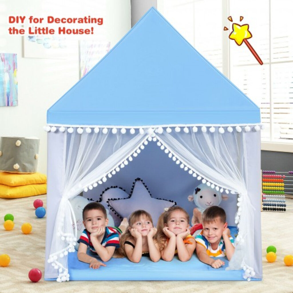 Princess Castle Indoor Playhouse with 24pcs soft ball