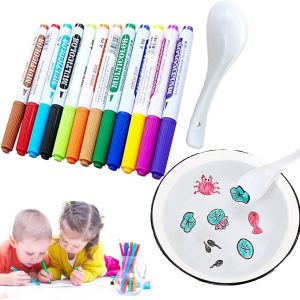 Doodle Water Floating Pens with Ceramic Spoon