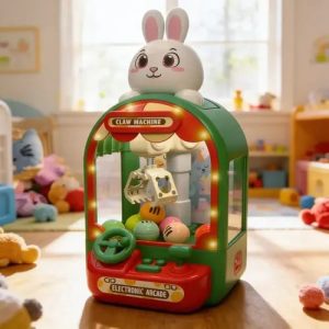 Rechargeable Banny Claw Game Machine For Parent-child Interaction