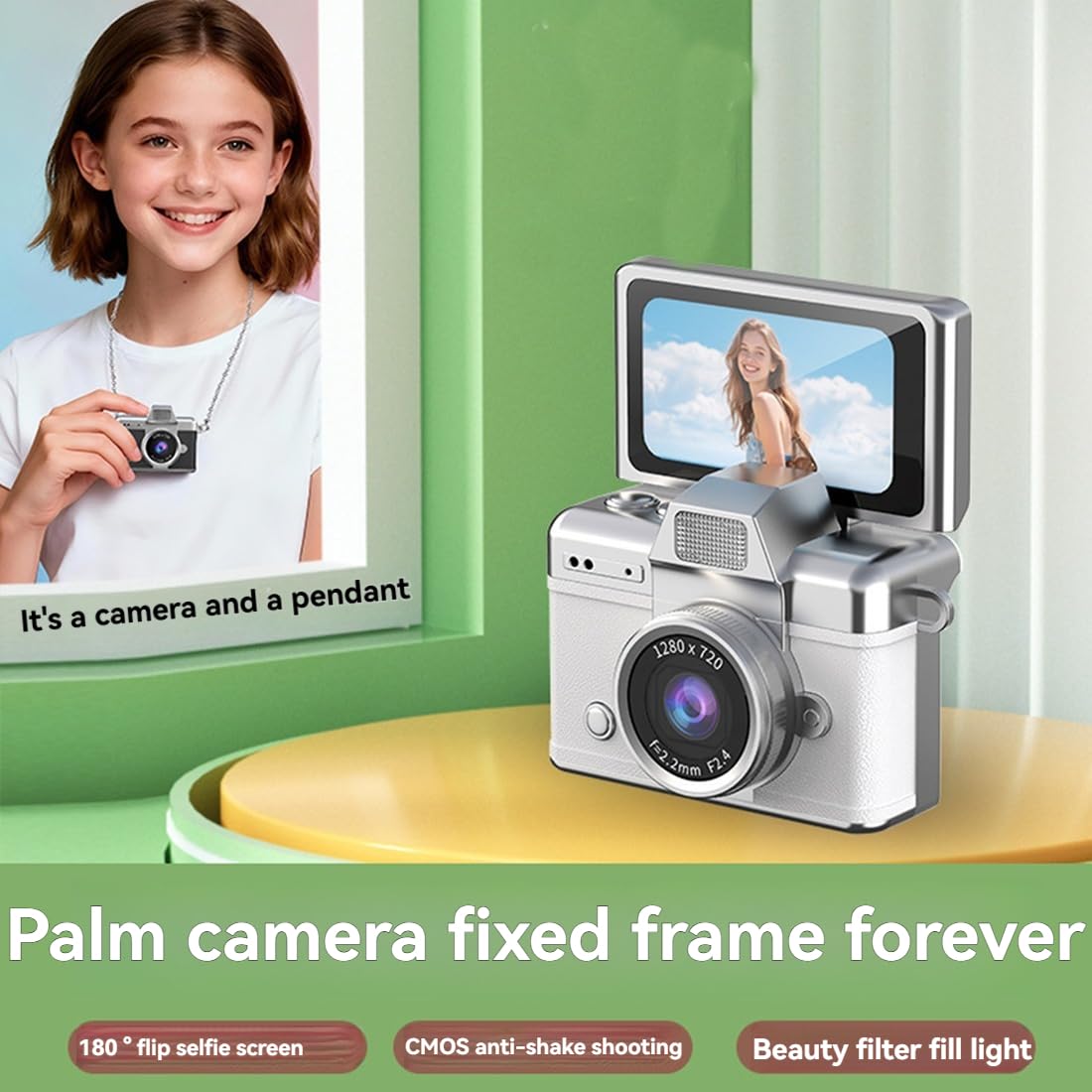 Mini Digital Camera with 1.47 in LCD Screen Built-in Flash