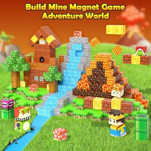 Stem Magnetic Building Blocks (172pcs) Creative DIY Square Puzzle