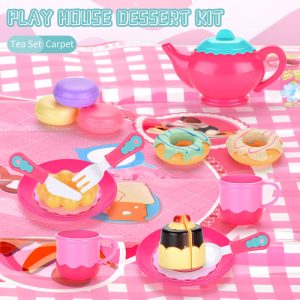 Multiple Style Dessert Kit Toy Set Tea Set Toys With Carpet