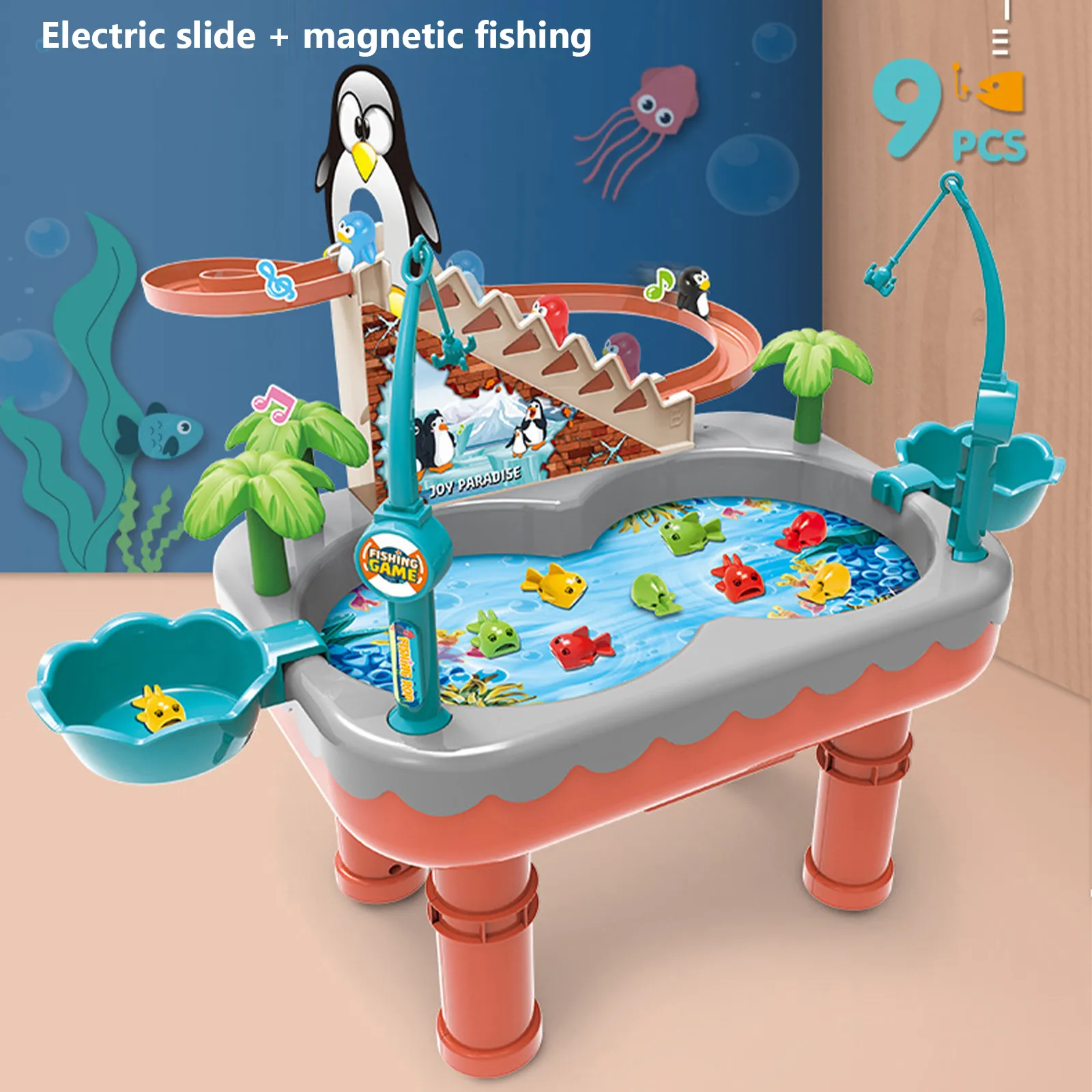 KOKKO Kids Water Fishing Table Set