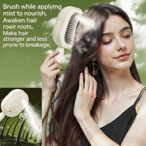 Anti-Static Electric Spray Air Cushion Brush for Dry Frizzy Hair