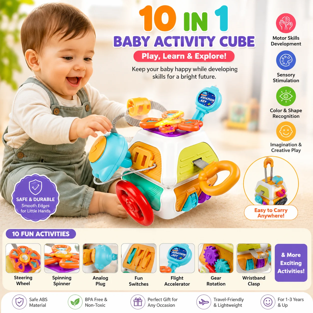 10in1 Activities Baby Busy Cube