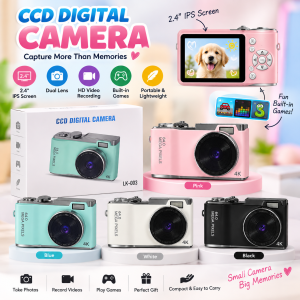 2.4 Inch IPS Screen Portable CCD Digital Camera with Selfi Camera