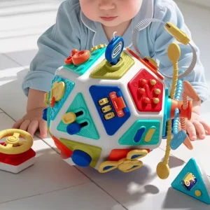 22-in-1 Montessori Busy Board Activity Cube
