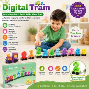 Wooden Digital Number Train Set