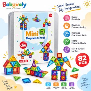 (82pcs) Mini Magnetic Building tiles Set