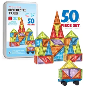 (50pcs)Educational Magnetic Building Tiles Toy Set