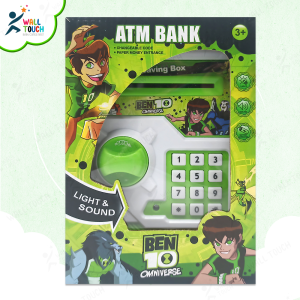 Ben 10 Portable ATM bank Toy For Kids With Light & Music